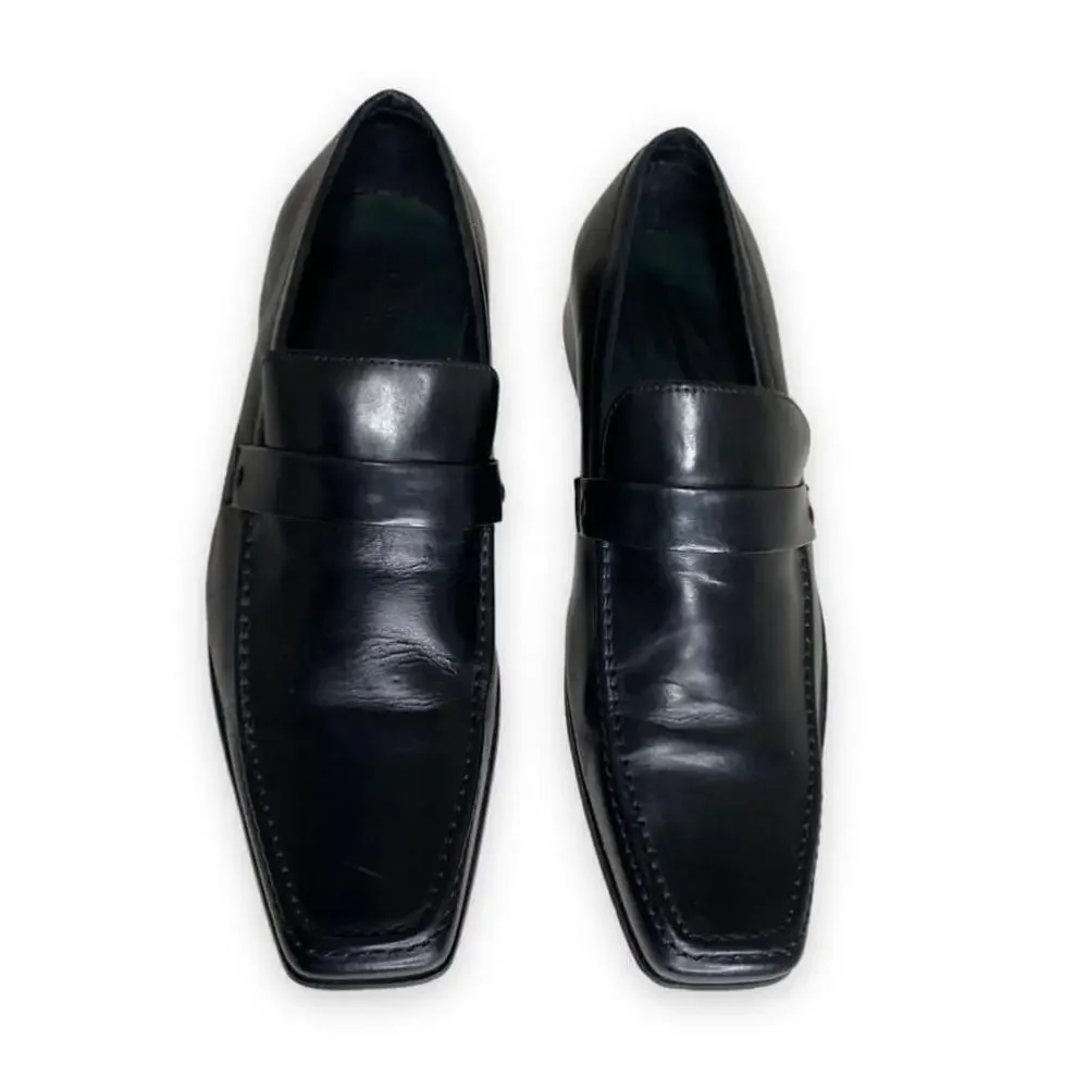 Black Leather Dress Loafer
